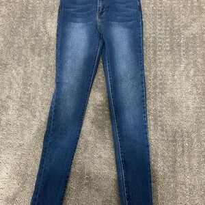 Fashion Nova Dark Blue Skinny Jeans